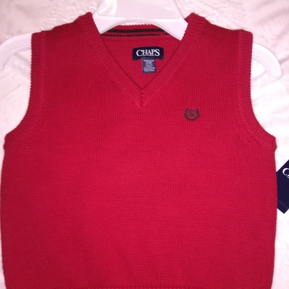 Chaps V neck sweater vest - Picture 1 of 5